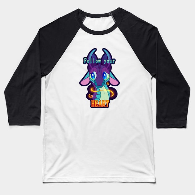 Motivational Blue (Wings of Fire) Baseball T-Shirt by EnchantedAnimal